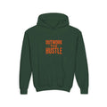 Outwork the Hustle" Youth Hoodie: Soft Cotton-Poly Blend