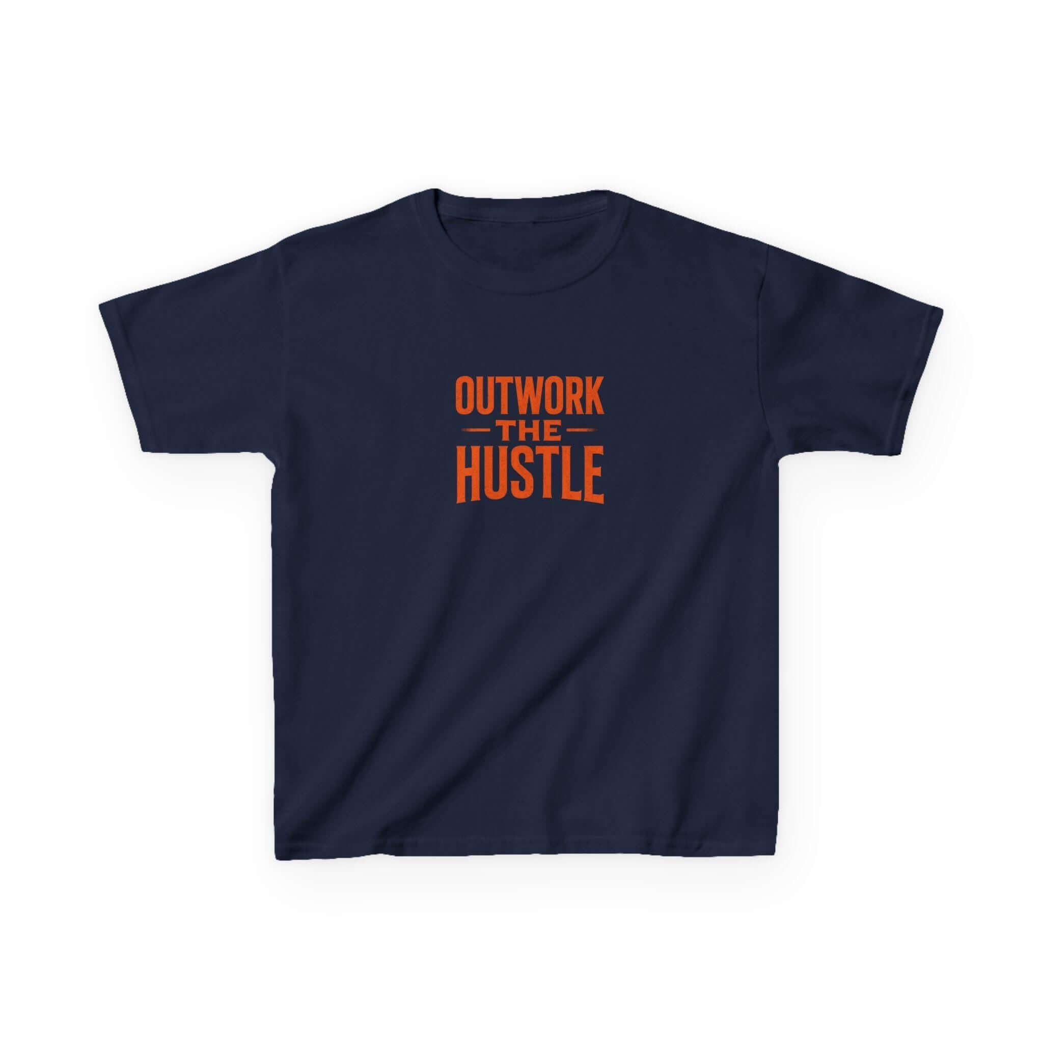 Kids Tee: "Outwork the Hustle" Motivational Youth Shirt